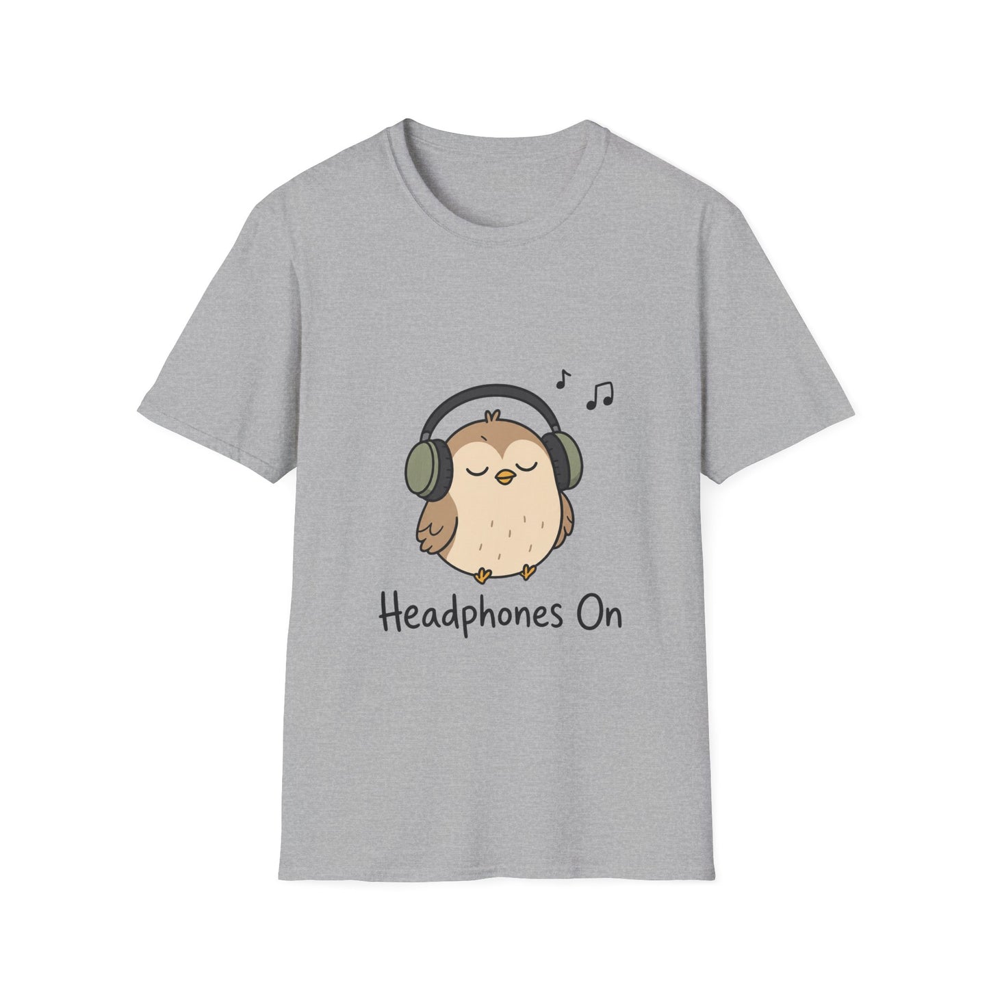 Headphones On T-Shirt