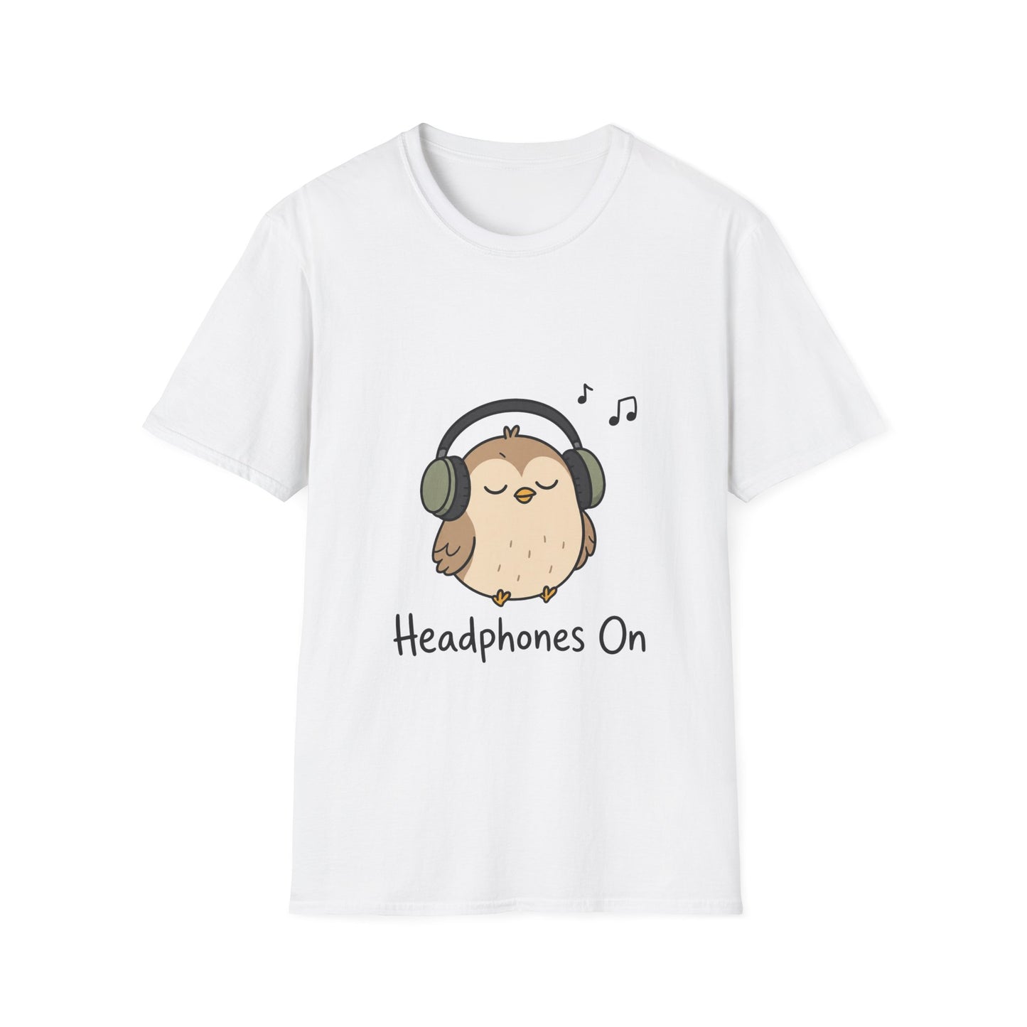 Headphones On T-Shirt