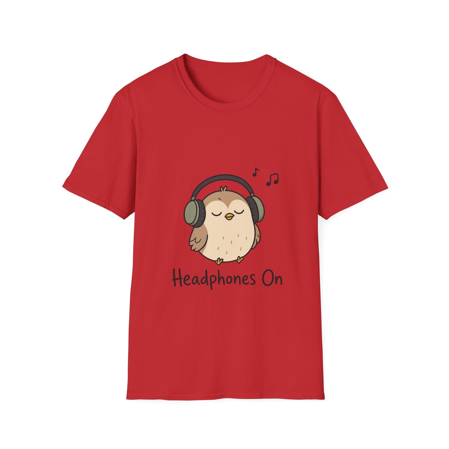 Headphones On T-Shirt